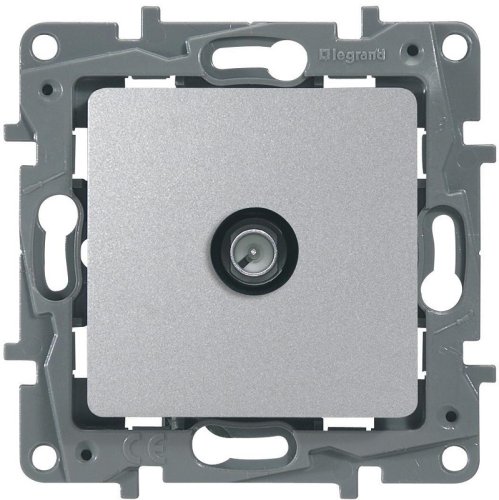 Розетка TV Оконечная без рамки Legrand Etika 1-м. алюминий картинка